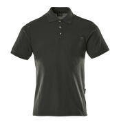 00783-260-09 Poloshirt med brystlomme - sort
