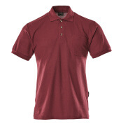 00783-260-22 Poloshirt med brystlomme - bordeaux
