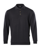 00785-280-09 Polosweatshirt - sort