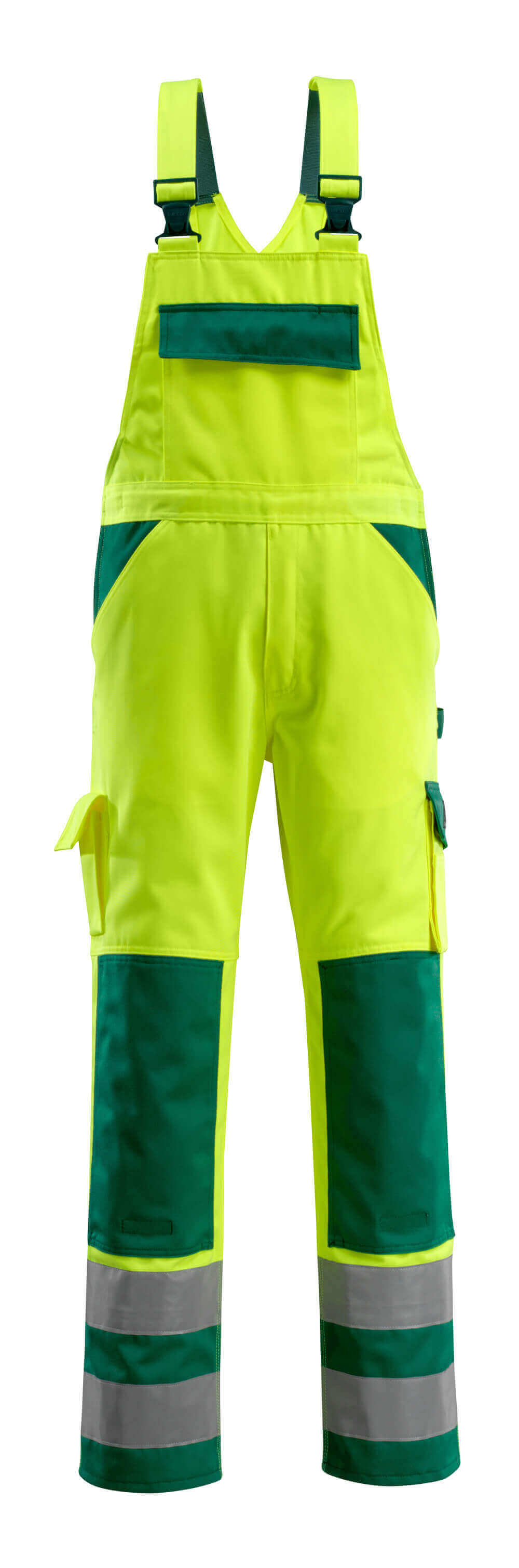 MASCOT SAFE COMPETE Overall med knælommer 07169 - hi-vis gul/grøn [1703] / 82C44