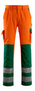 07179-860-1403 Bukser med knælommer - hi-vis orange/grøn