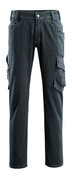 15279-207-86 Jeans med lårlommer - mørkeblå denim