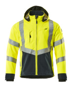 15502-246-17010 Softshell jakke - hi-vis gul/mørk marine