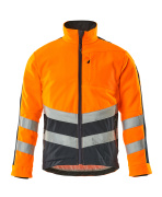 15503-259-14010 Fleecejakke - hi-vis orange/mørk marine