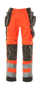 15531-860-14010 Bukser med hængelommer - hi-vis orange/mørk marine