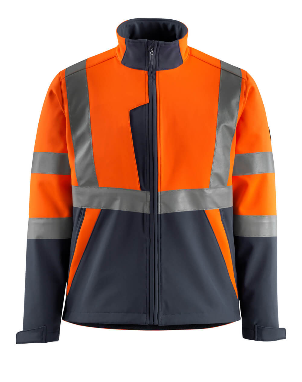 MASCOT SAFE LIGHT Softshell jakke 15902 - hi-vis orange/mørk marine [14010] / S