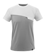 17782-945-0806 T-shirt - grå-meleret/hvid