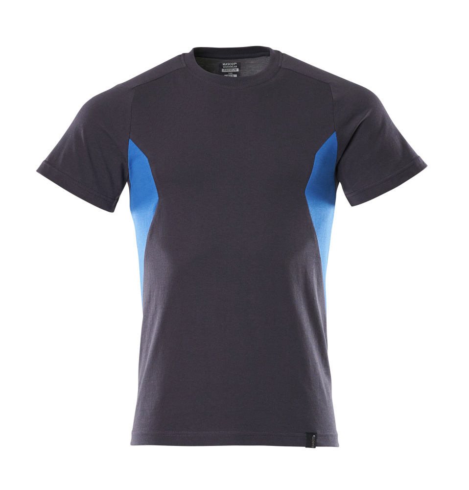 18082-250-01091 T-shirt - mørk marine/azurblå