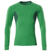 18381-959-33303 T-shirt, langærmet - græsgrøn/grøn