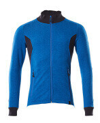 18484-962-01091 Sweatshirt med lynlås - mørk marine/azurblå