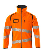 19002-143-14010 Softshell jakke - hi-vis orange/mørk marine