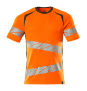 19082-771-1433 T-shirt - hi-vis orange/mosgrøn