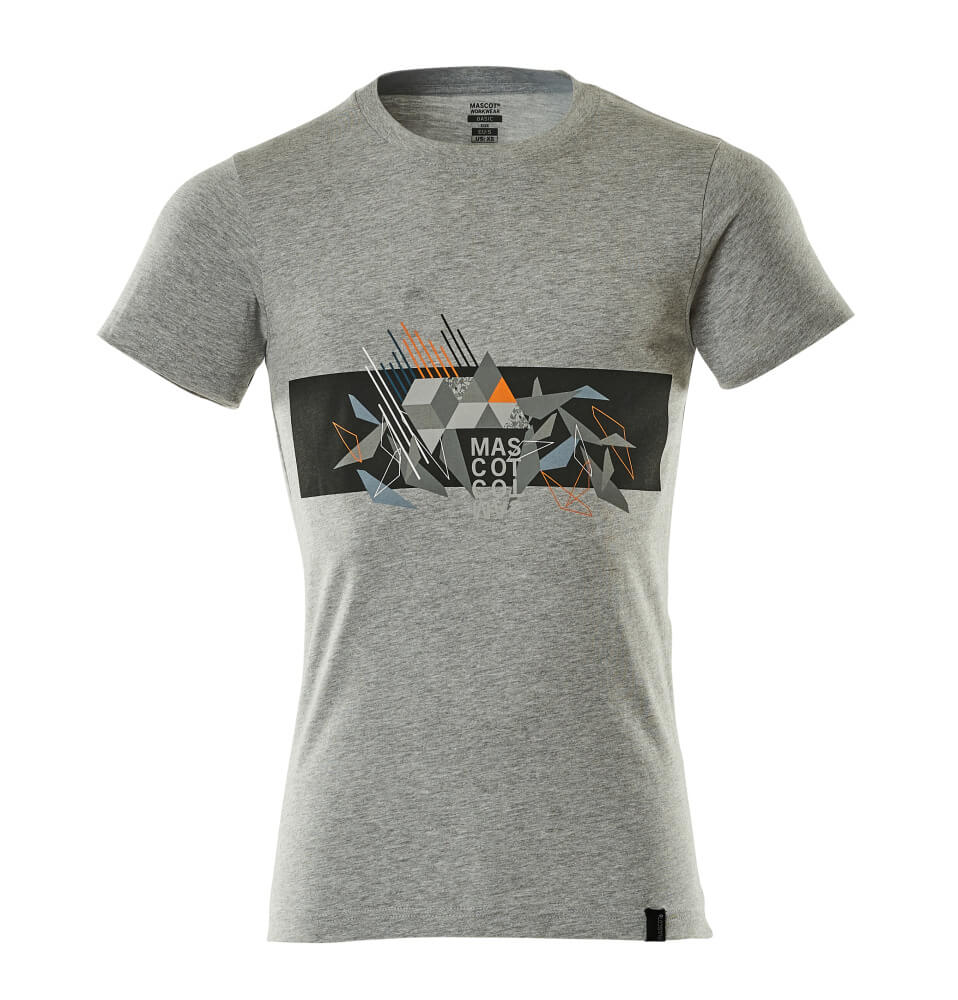 MASCOT ACCELERATE SAFE T-shirt 19182 - grå-meleret/hi-vis orange [0814] / S