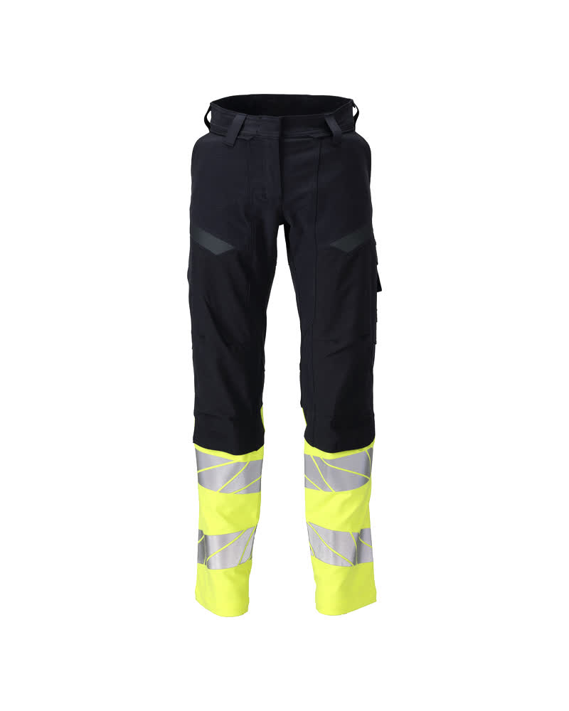 MASCOT ACCELERATE MULTISAFE Bukser med knælommer 21178 - mørk marine/hi-vis gul [01017] / 76C34