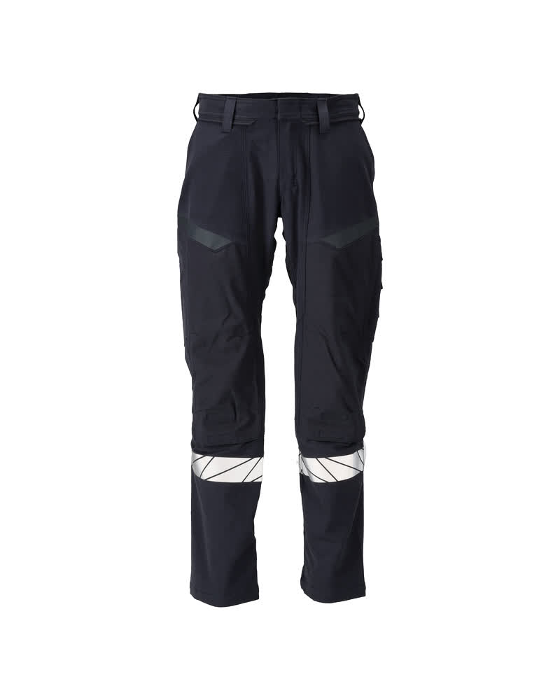 MASCOT ACCELERATE MULTISAFE Bukser med knælommer 21279 - mørk marine/hi-vis gul [01017] / 76C46