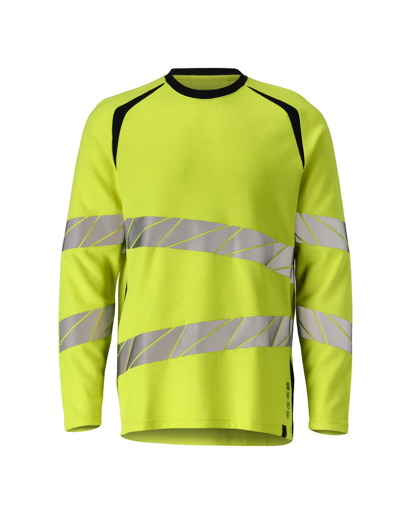 MASCOT ACCELERATE MULTISAFE T-shirt, langærmet 21381 - hi-vis gul/mørk marine [17010] / XS