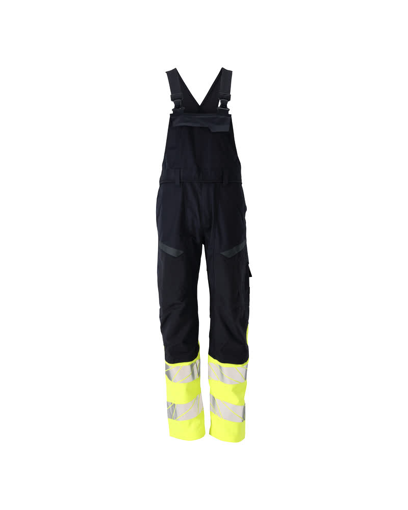 MASCOT ACCELERATE MULTISAFE Overall med knælommer 21469 - mørk marine/hi-vis gul [01017] / 76C46