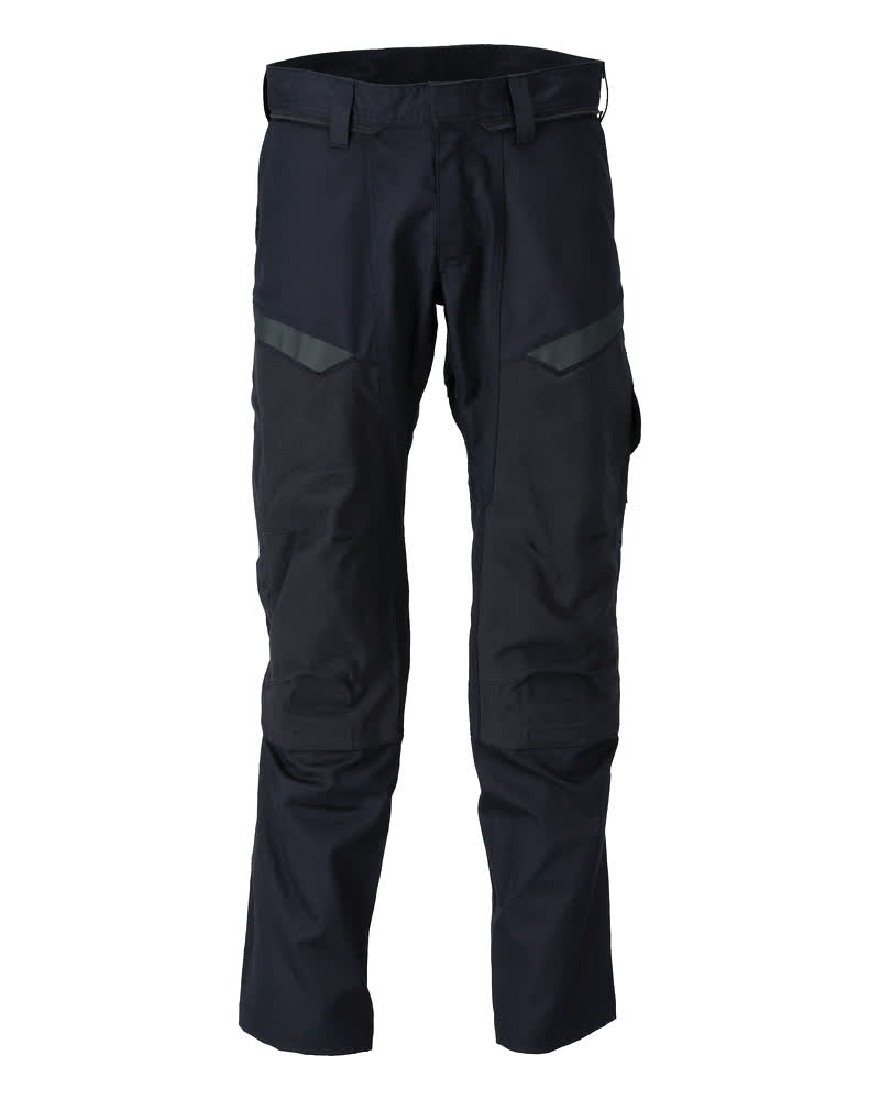 MASCOT ACCELERATE MULTISAFE Bukser med knælommer 21579 - mørk marine/hi-vis gul [01017] / 76C46