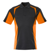 22083-771-01014 Poloshirt - mørk marine/hi-vis orange