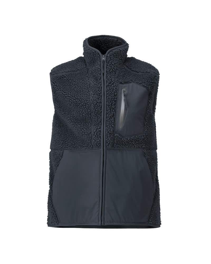 MASCOT CUSTOMIZED Fiberpels vest med lynlås 22465 - mørk marine [010] / XS