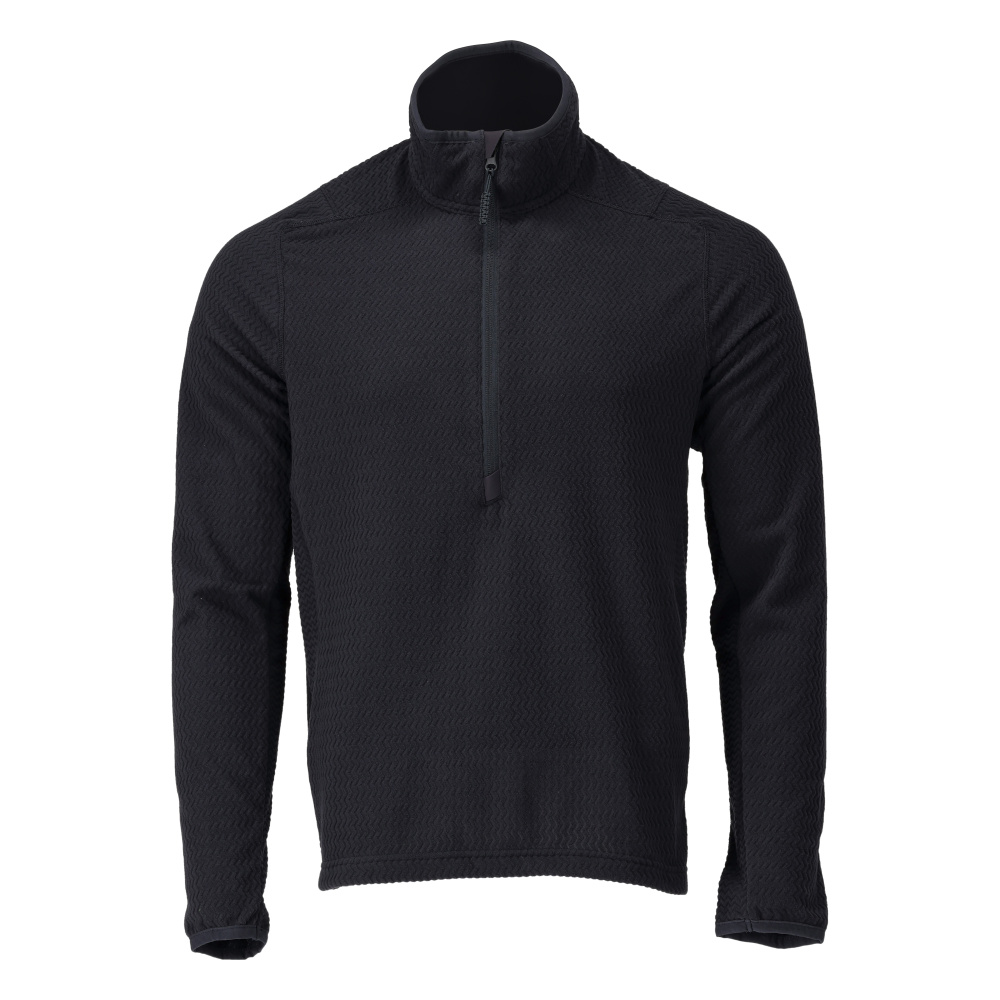 MASCOT CUSTOMIZED Microfleece trøje med kort lynlås 22703 - mørk marine [010] / XS