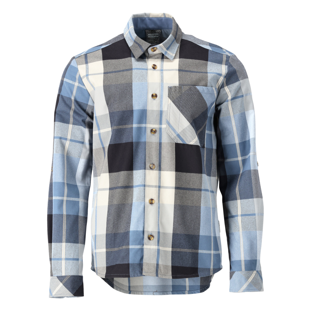 MASCOT CUSTOMIZED Skjorte 22904 - mørk marine ternet [199] / XS