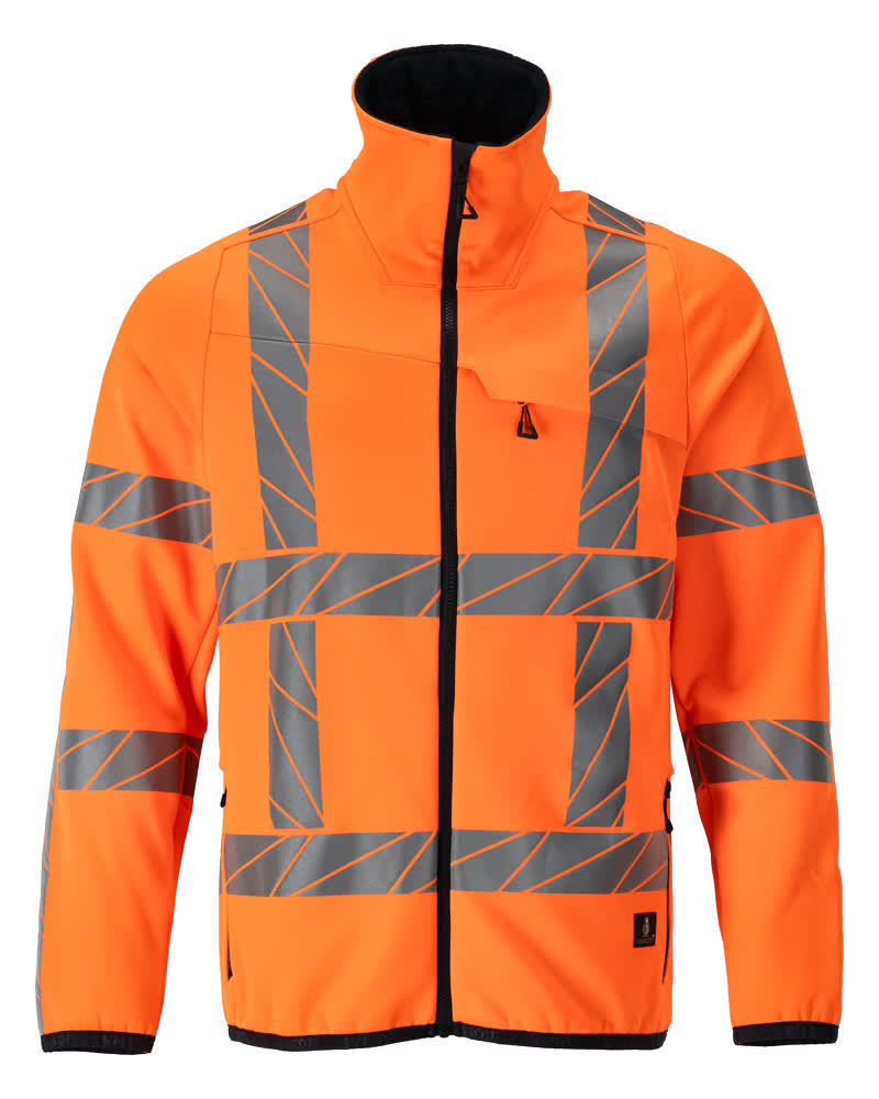 MASCOT ACCELERATE SAFE Fleecetrøje med lynlås 24103 - hi-vis orange [14] / XS
