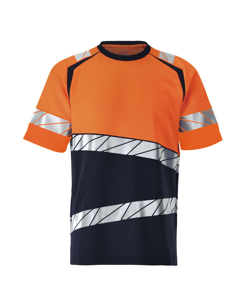 MASCOT ACCELERATE SAFE T-shirt 25082 - mørk marine/hi-vis orange [01014] / S