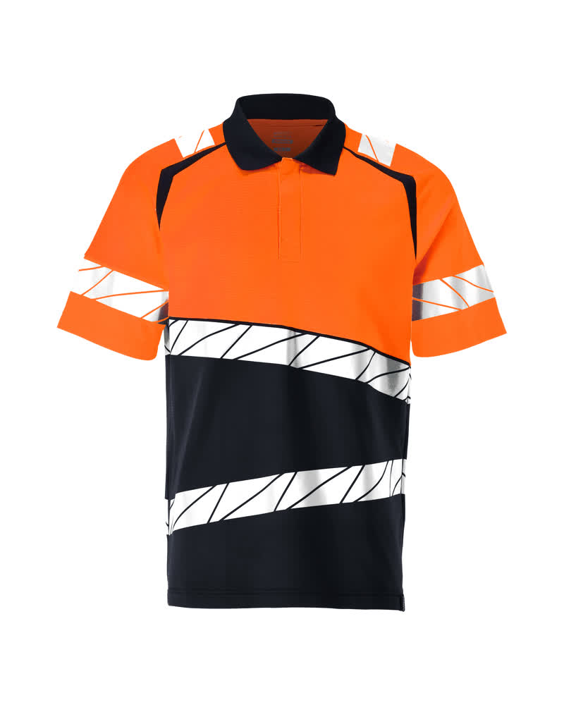 MASCOT ACCELERATE SAFE Poloshirt 25083 - mørk marine/hi-vis orange [01014] / S