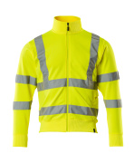 50115-950-17 Sweatshirt med lynlås - hi-vis gul