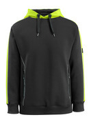 50124-932-01014 Hættetrøje - mørk marine/hi-vis orange