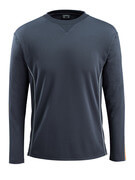 50128-933-0917 T-shirt, langærmet - sort/hi-vis gul