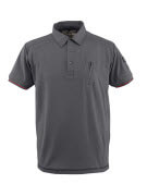 50351-833-118 Poloshirt med brystlomme - lys antracit