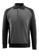 50610-962-1809 Polosweatshirt - mørk antracit/sort