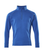 50611-971-91 Sweatshirt med kort lynlås - azurblå