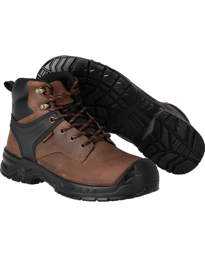 MASCOT FOOTWEAR ORIGINALS Sikkerhedsstøvle F1002 - nøddebrun/sort [5409] / 1040